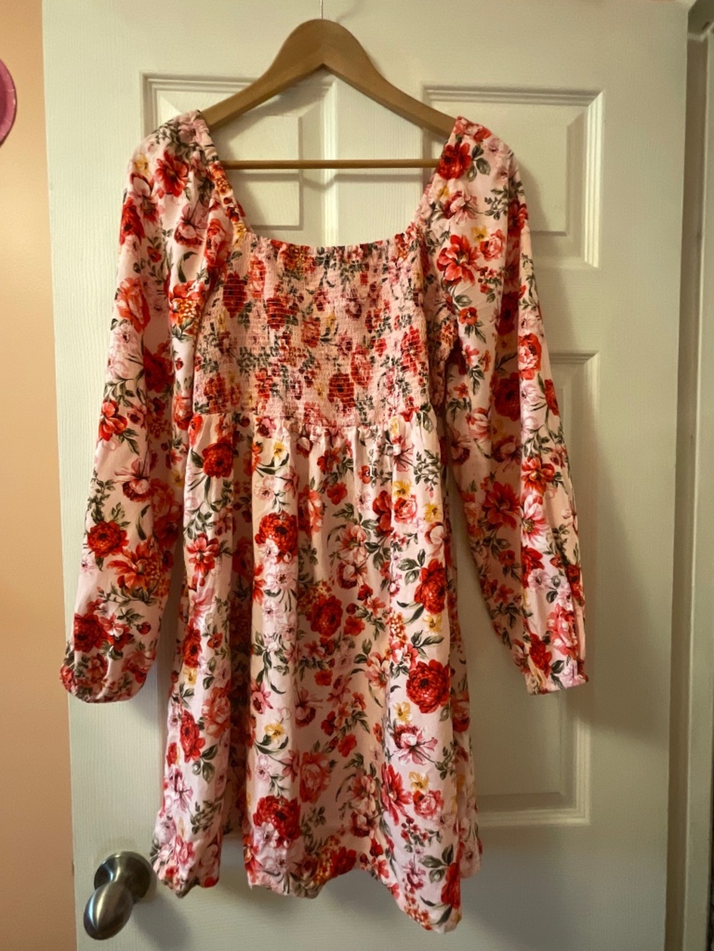 Long sleeve floral dress